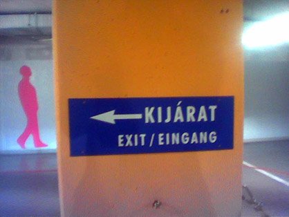 Exit=Eingang?