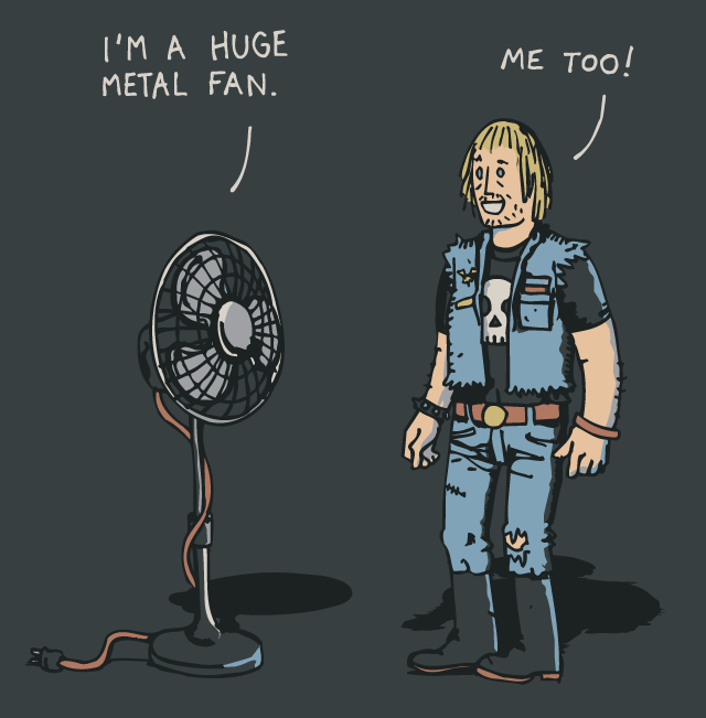 Huge metal fan