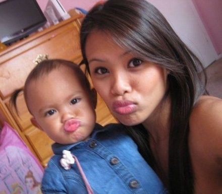 Duck face